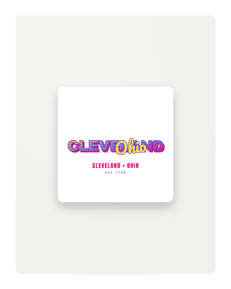 Cleveland Music TV Fridge Magnet