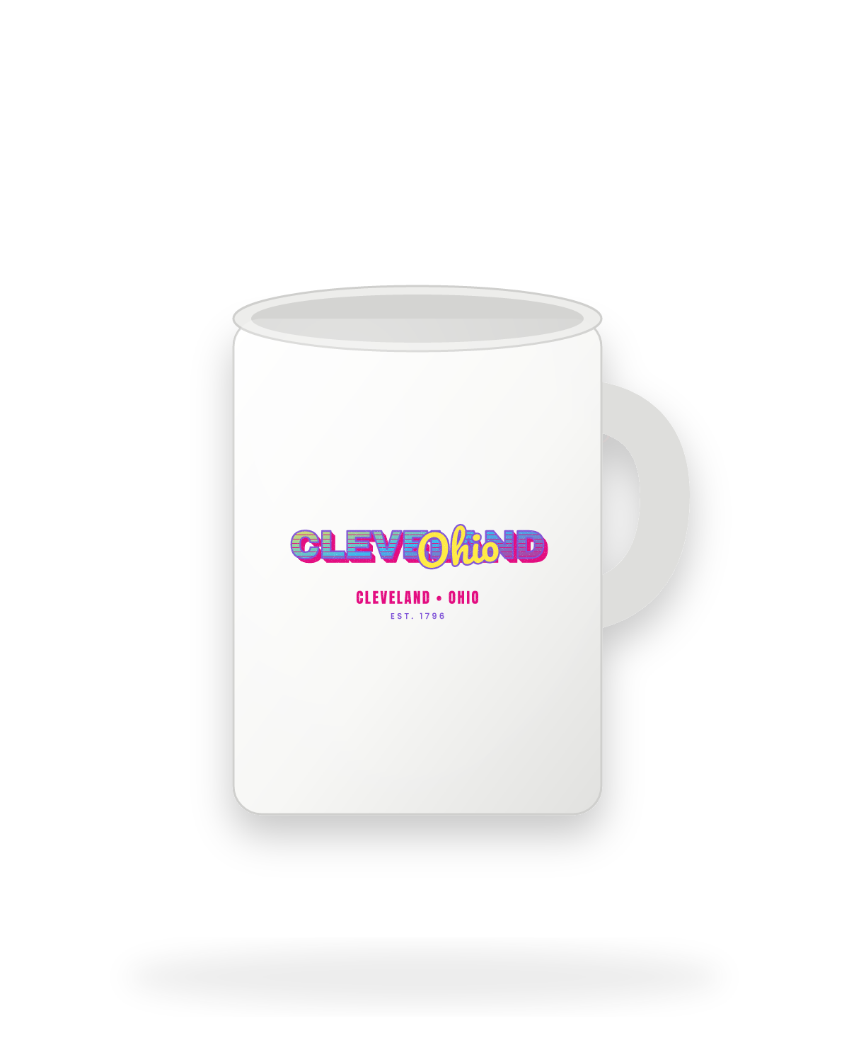 Cleveland Music TV Ceramic Mug 15oz in White