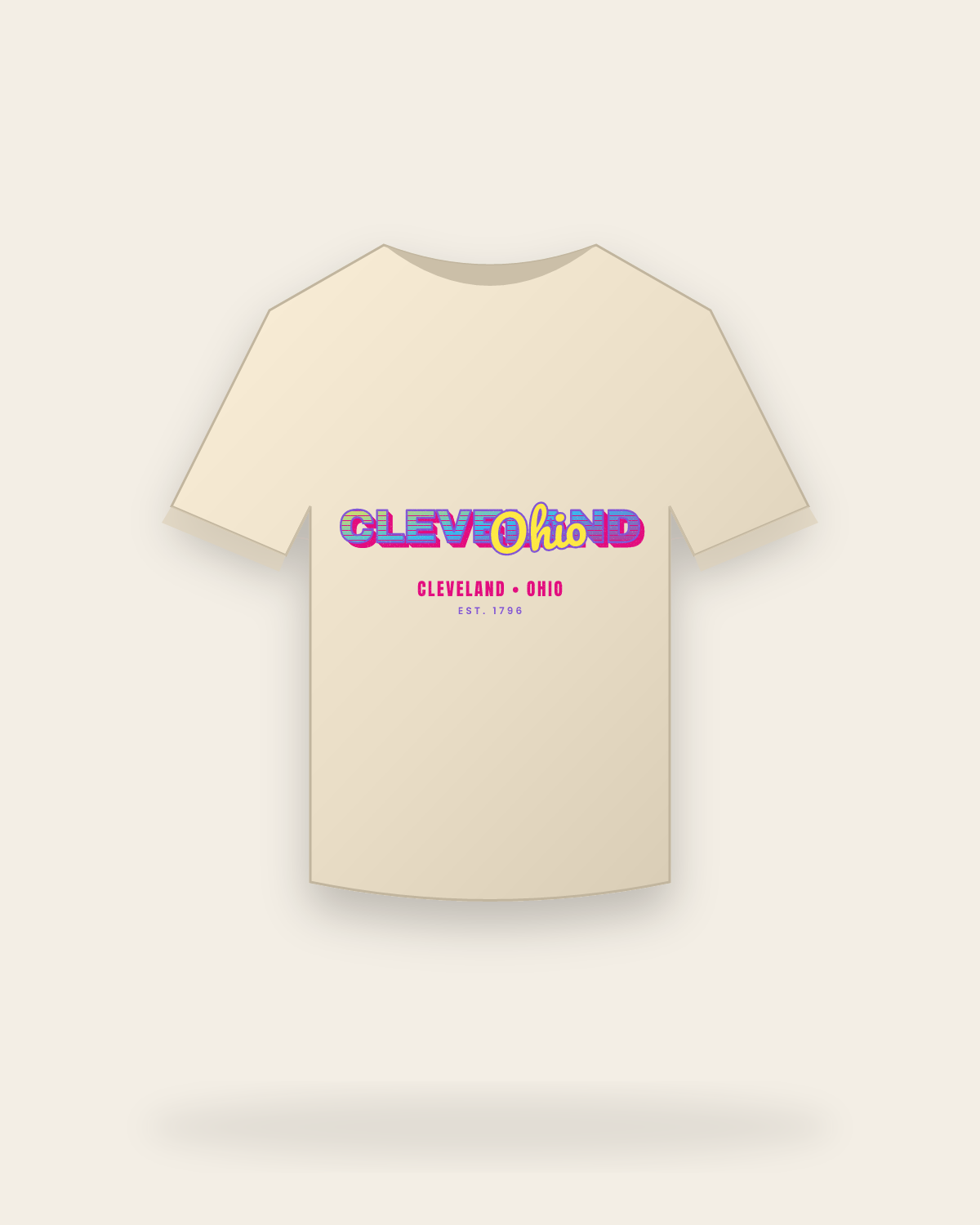 Cleveland Music TV Organic Cotton Tee in Natural
