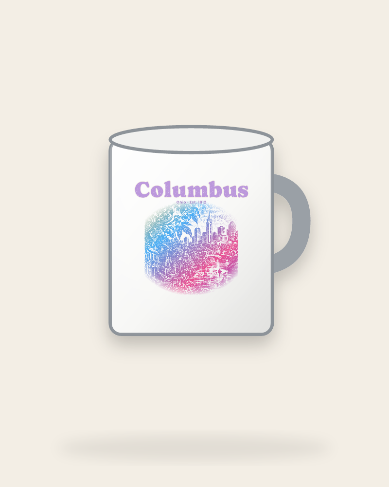 Columbus Scioto Mile Enamel Camp Mug