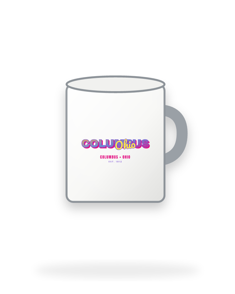 Columbus Music TV Enamel Camp Mug
