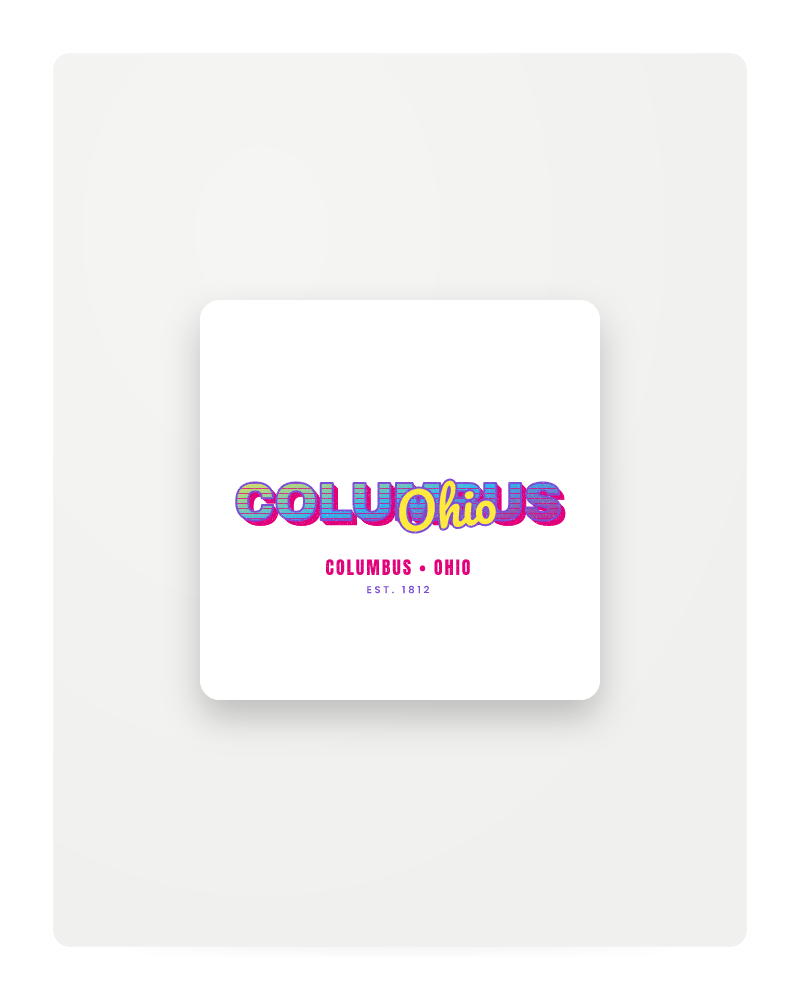 Columbus Music TV Fridge Magnet