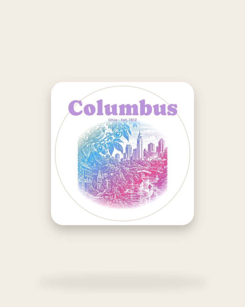 Columbus Scioto Mile Kiss-Cut Sticker
