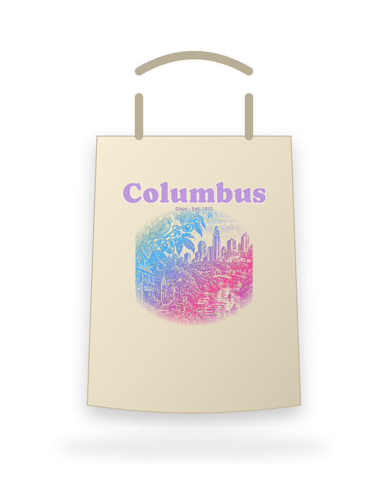Columbus Scioto Mile Canvas Tote
