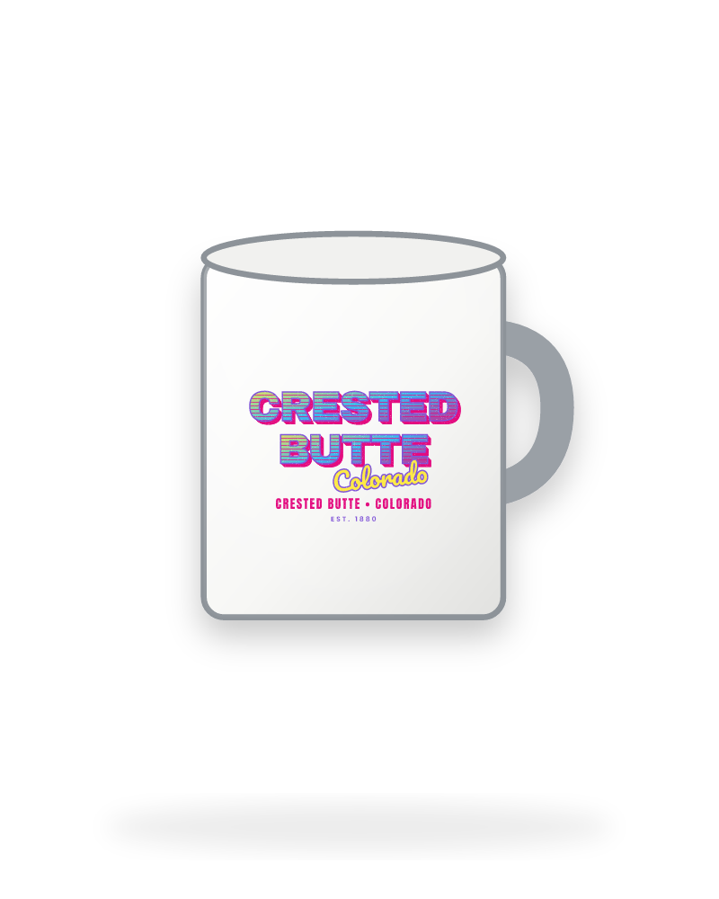 Crested Butte Music TV Enamel Camp Mug