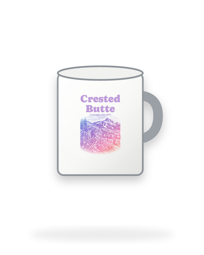 Crested Butte Wildflower Trail Enamel Camp Mug