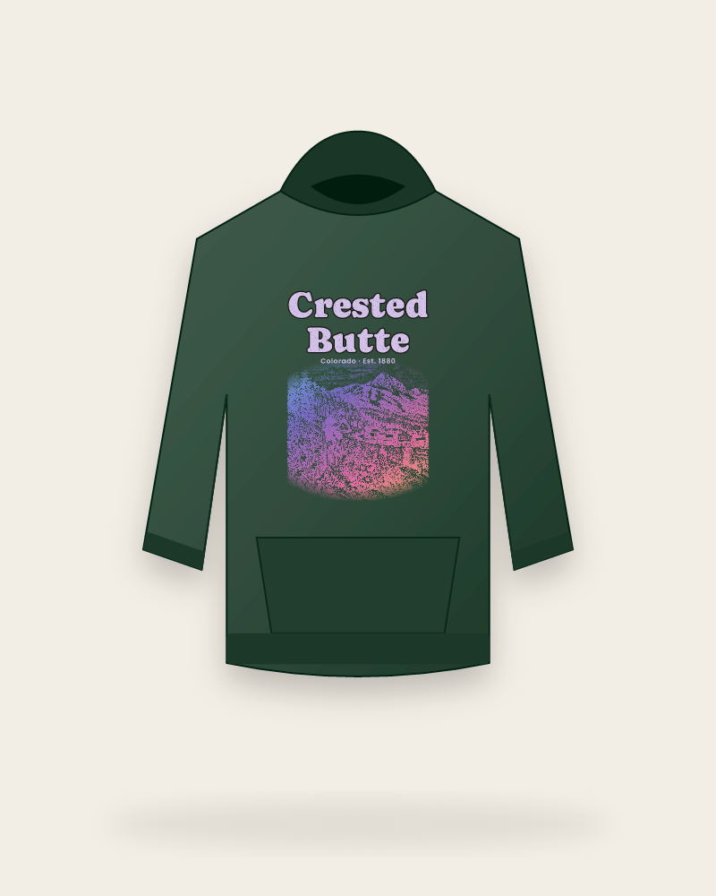 Crested Butte Wildflower Trail Hooded Sweatshirt
