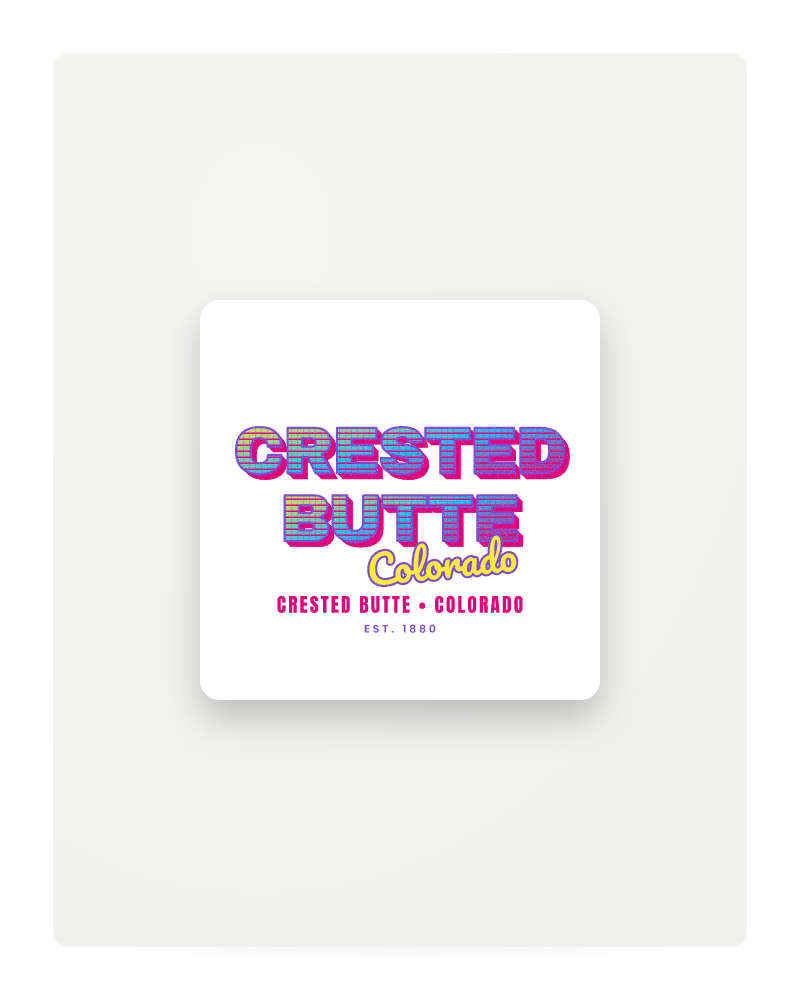Crested Butte Music TV Fridge Magnet