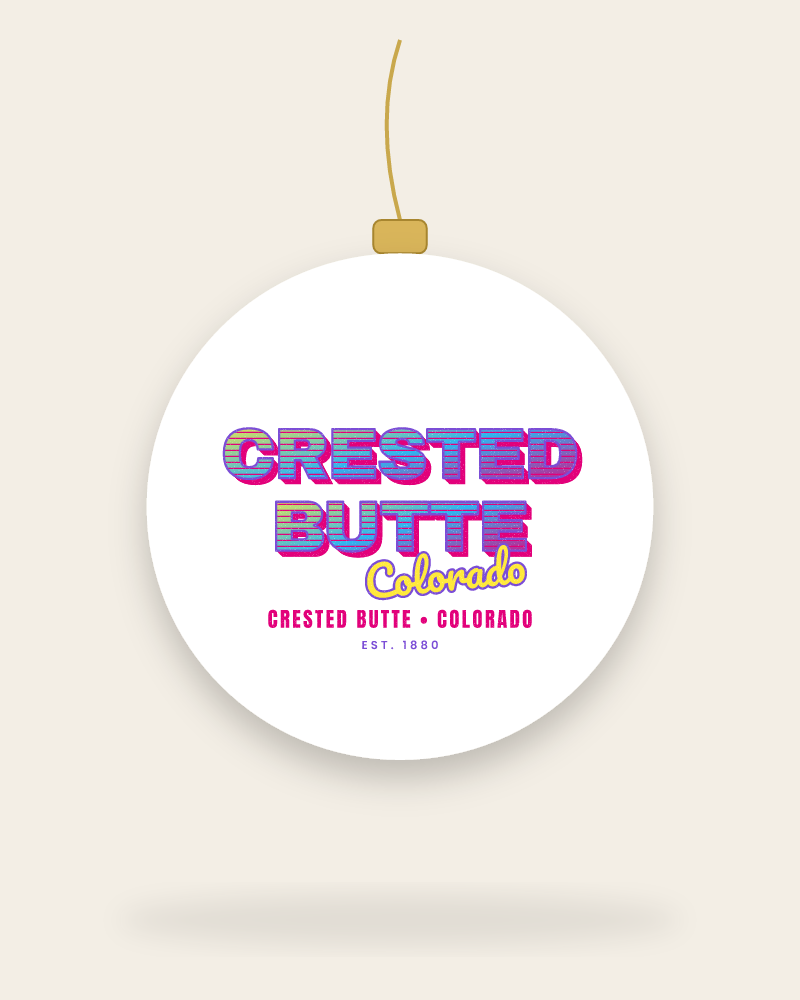 Crested Butte Music TV Ceramic Ornament
