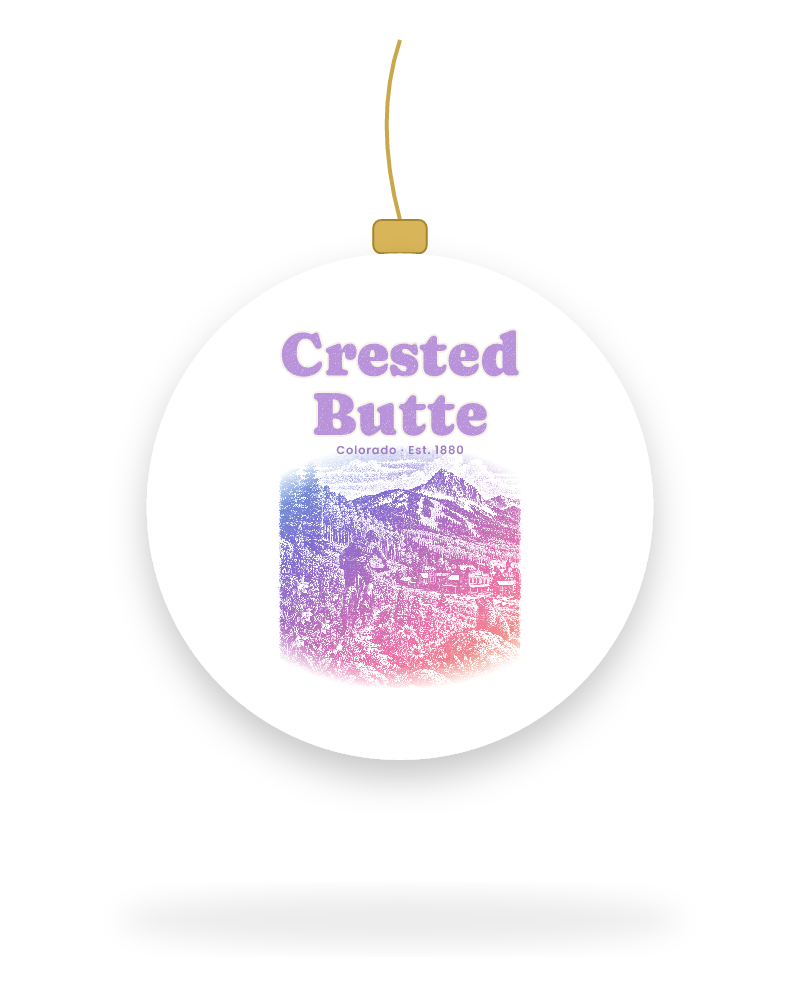 Crested Butte Wildflower Trail Ceramic Ornament