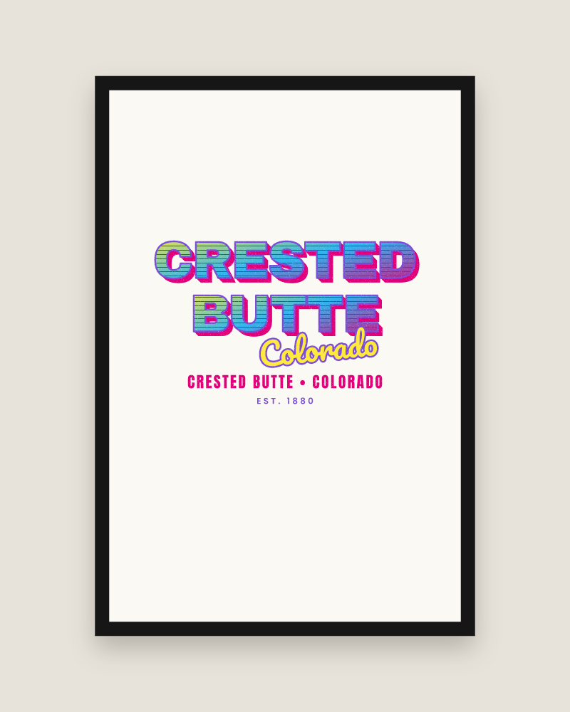 Crested Butte Music TV Matte Poster