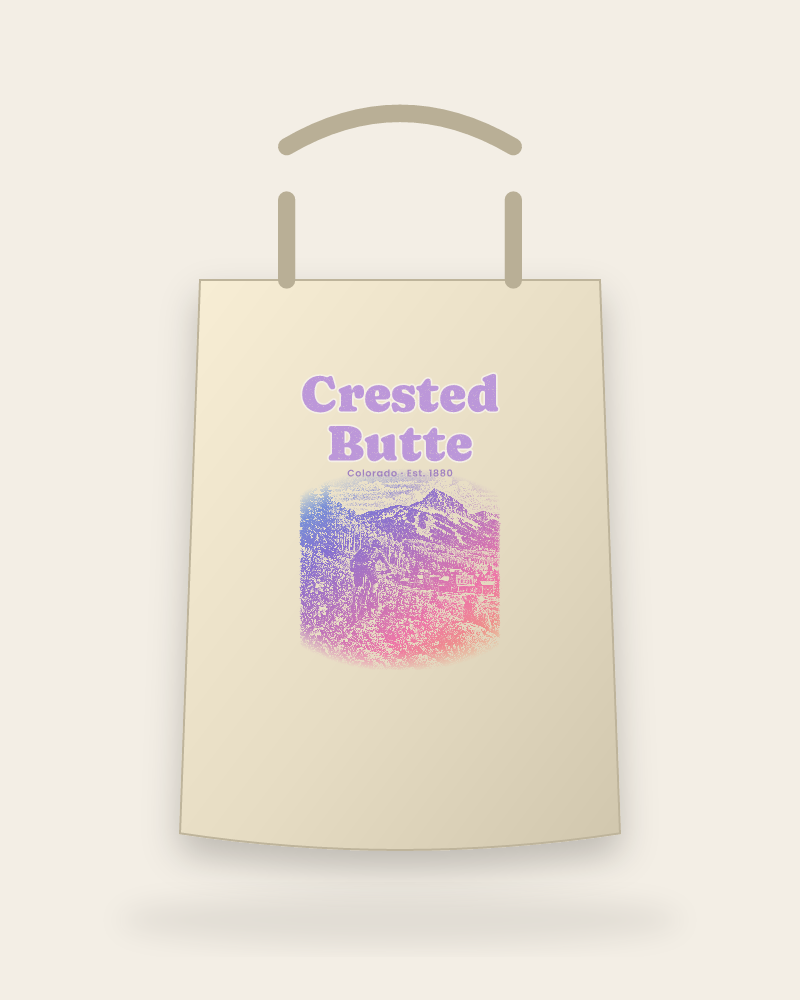 Crested Butte Wildflower Trail Canvas Tote