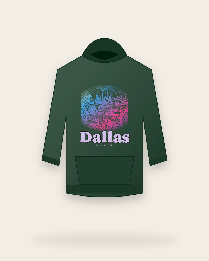Dallas Bluebonnet Longhorn Hooded Sweatshirt