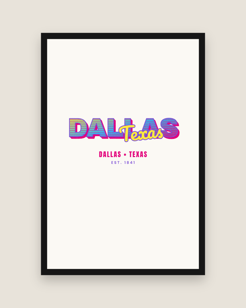 Dallas Music TV Matte Poster
