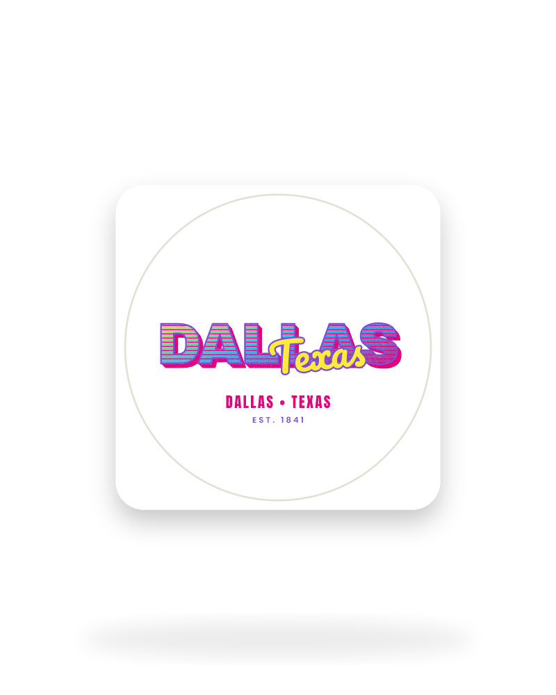 Dallas Music TV Kiss-Cut Sticker
