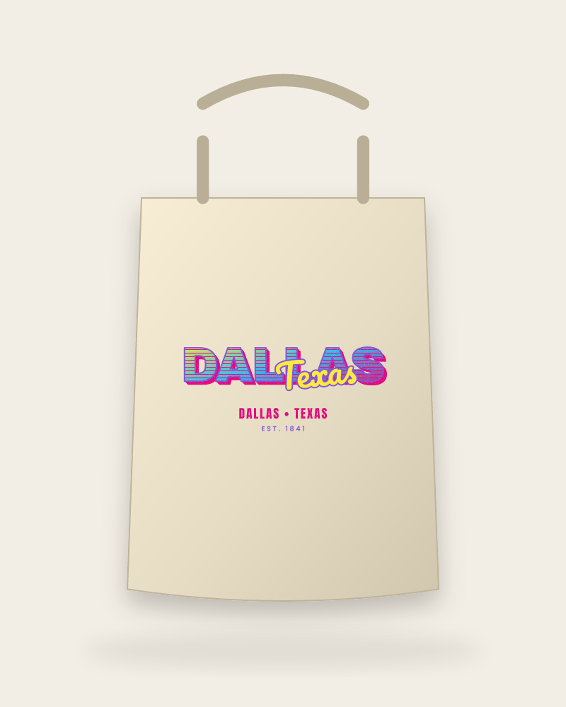 Dallas Music TV Canvas Tote