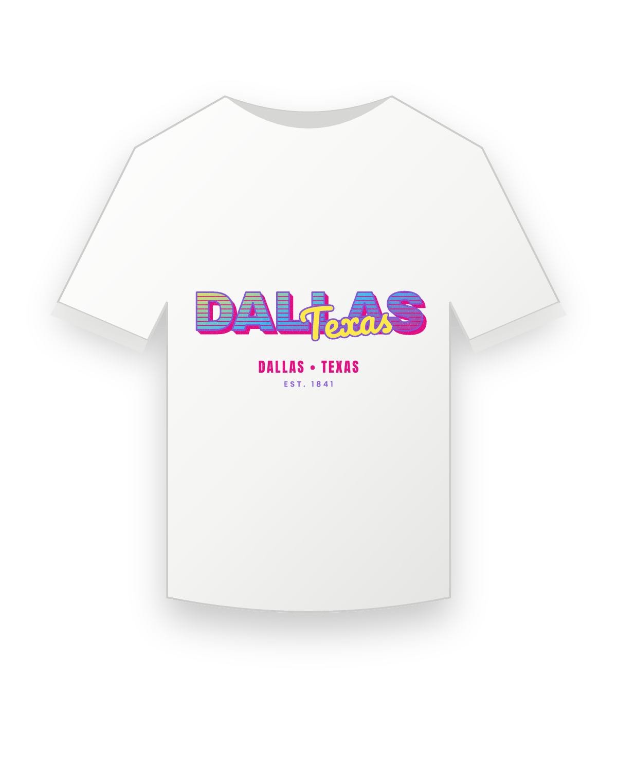 Dallas Music TV Youth Tee in White