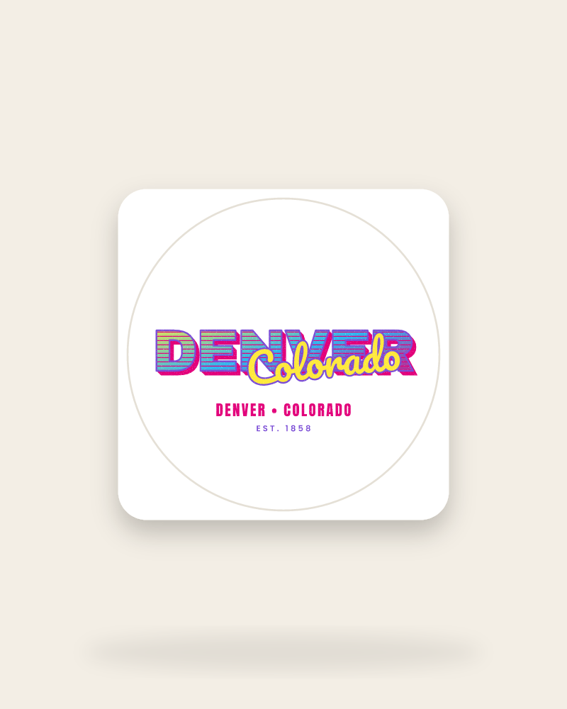 Denver Music TV Kiss-Cut Sticker
