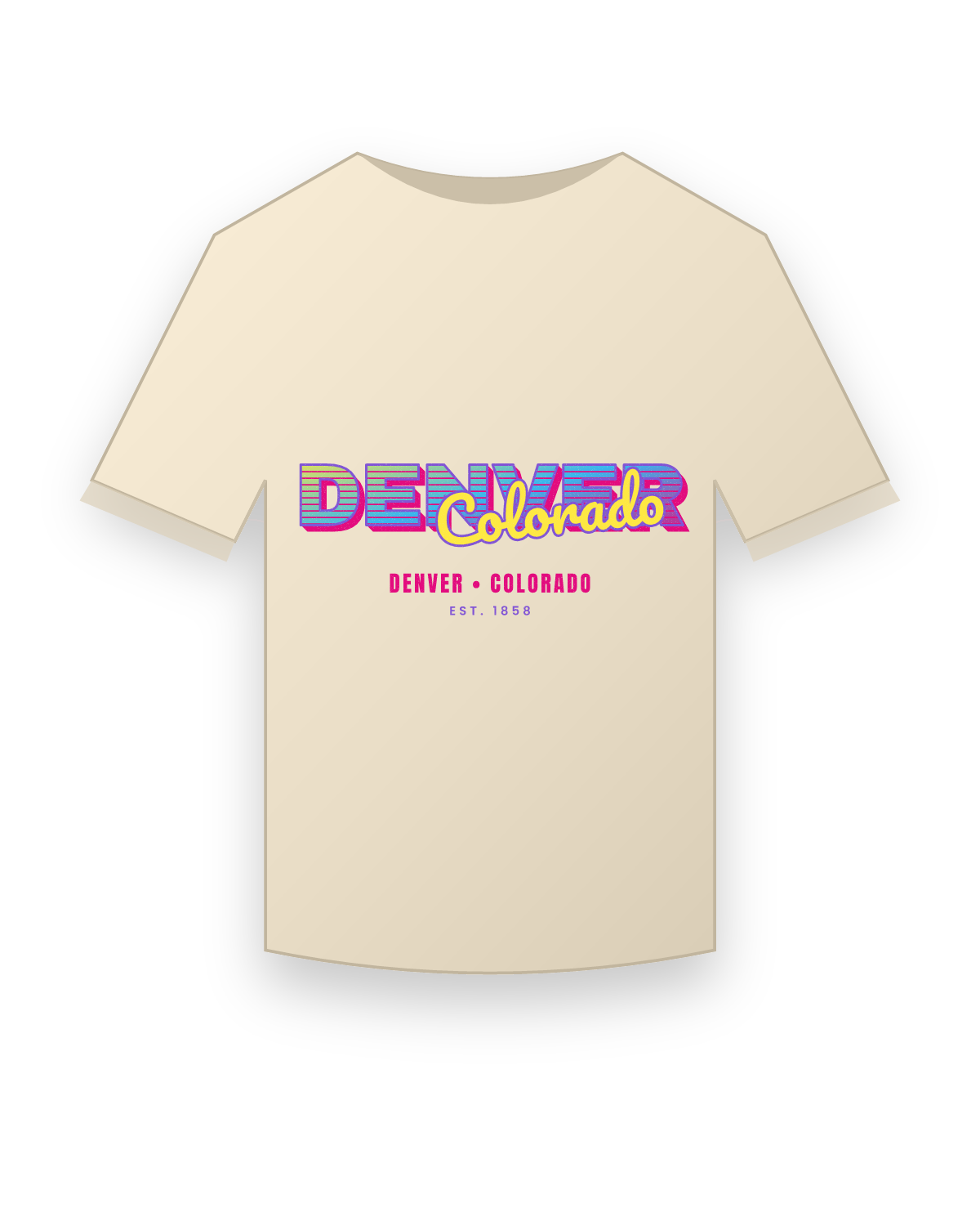 Denver Music TV Classic Tee in Natural