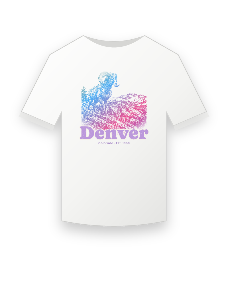 Denver Bighorn Ram Youth Tee