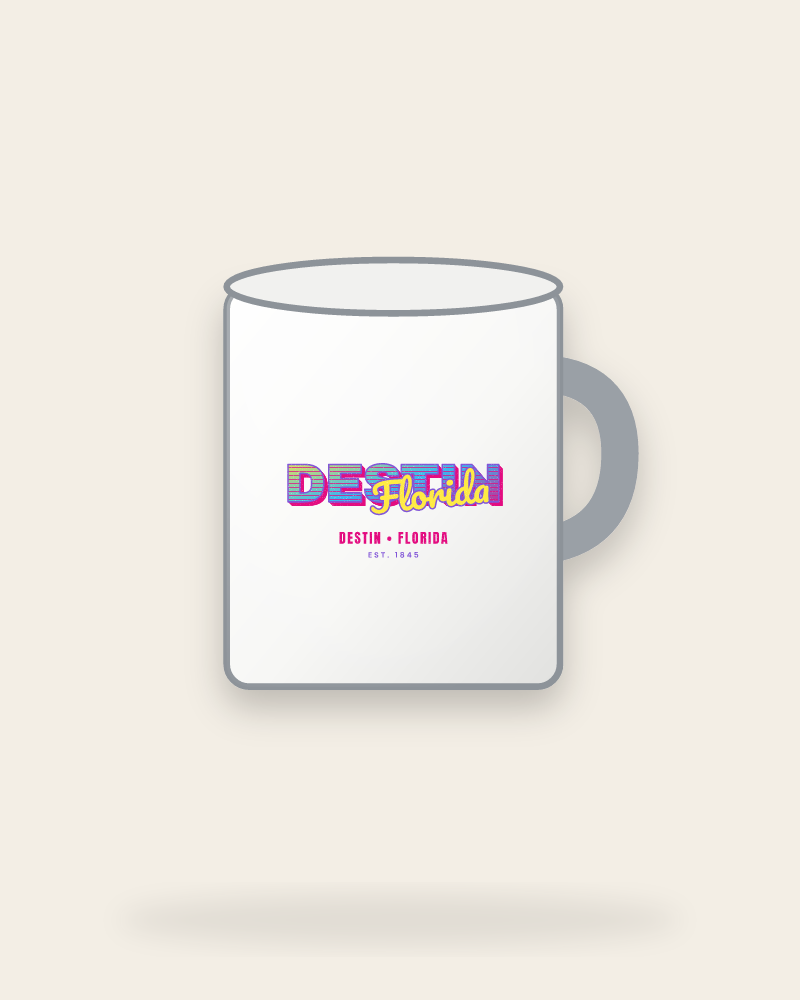 Destin Music TV Enamel Camp Mug
