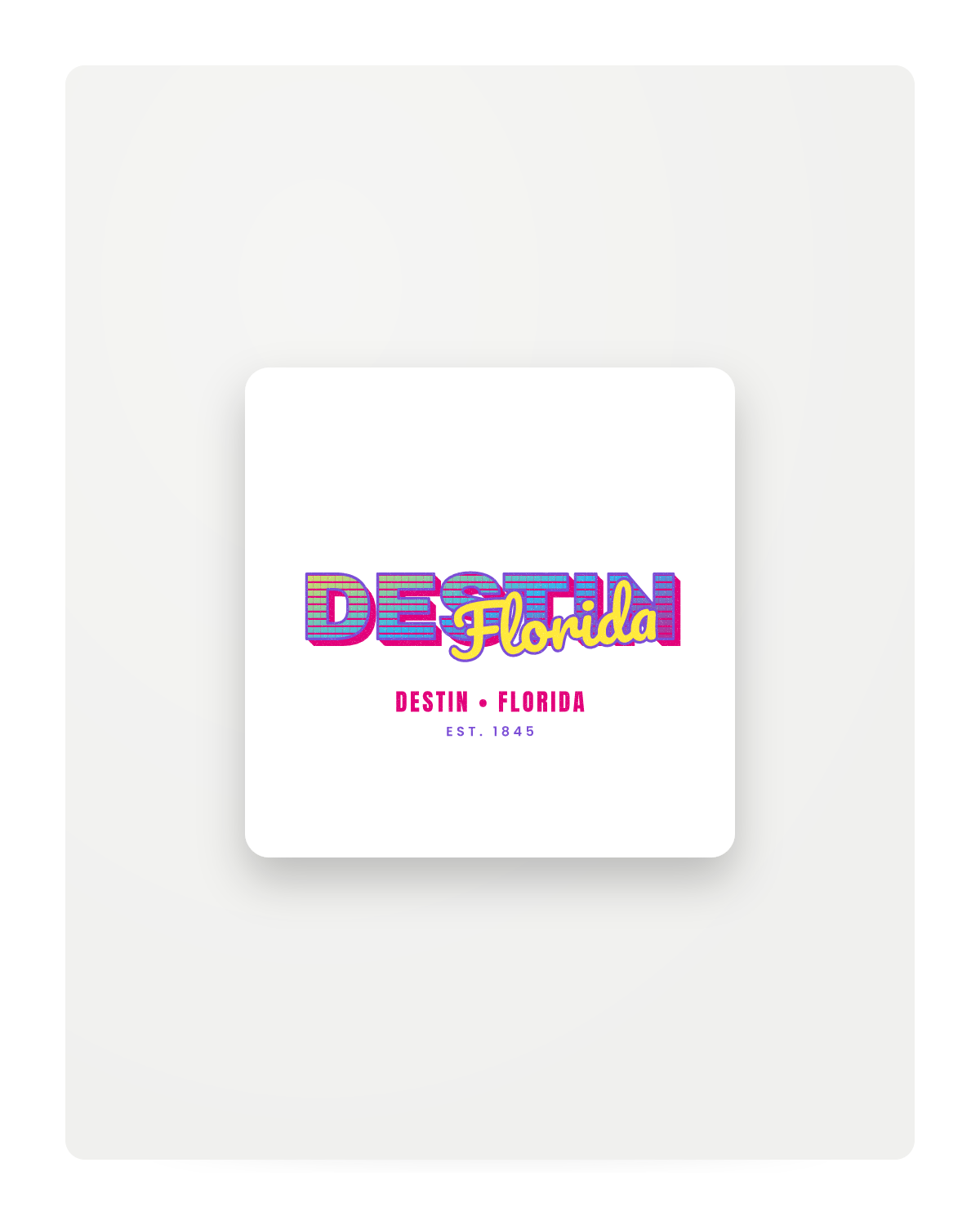 Destin Music TV Fridge Magnet in White