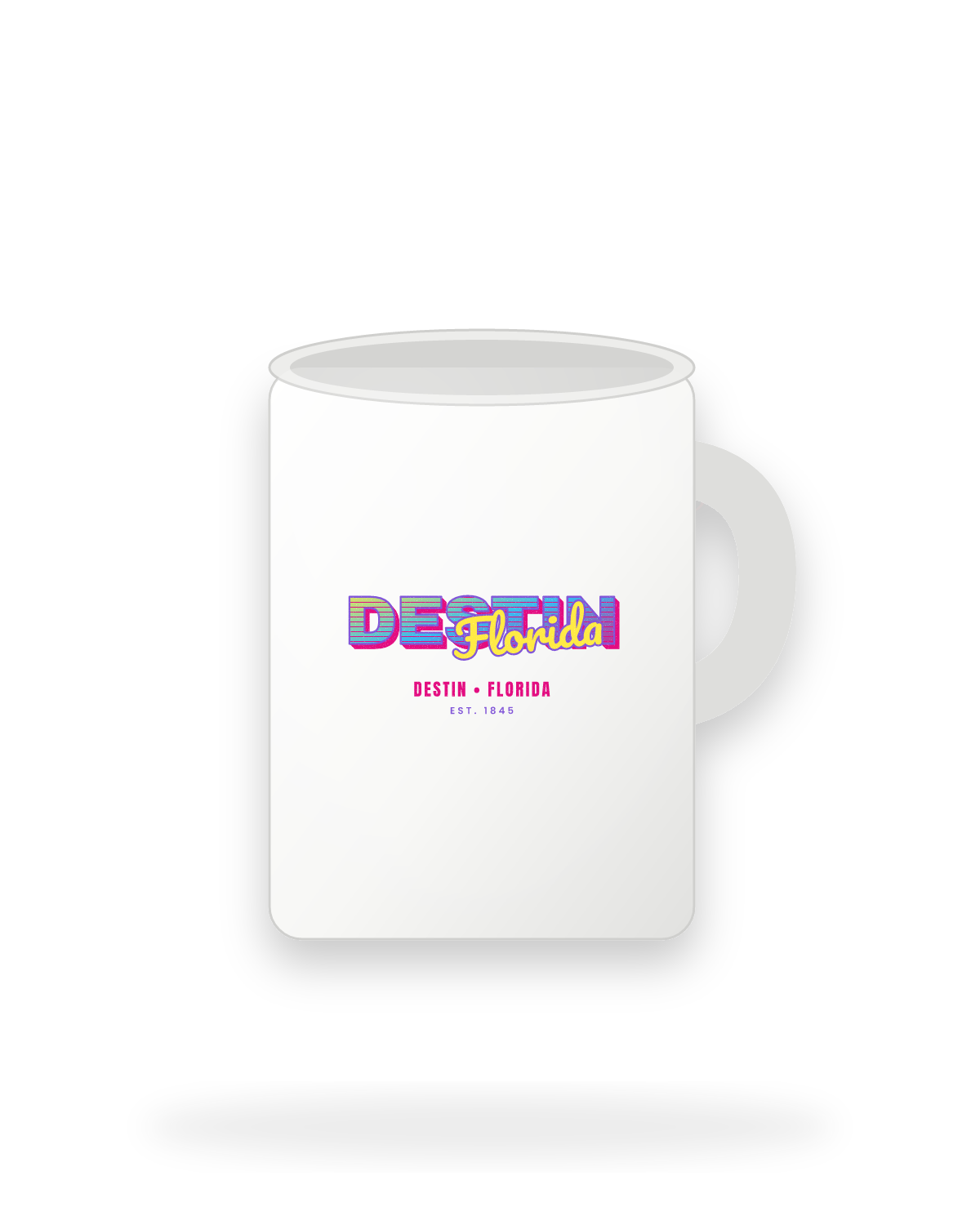 Destin Music TV Ceramic Mug 15oz in White