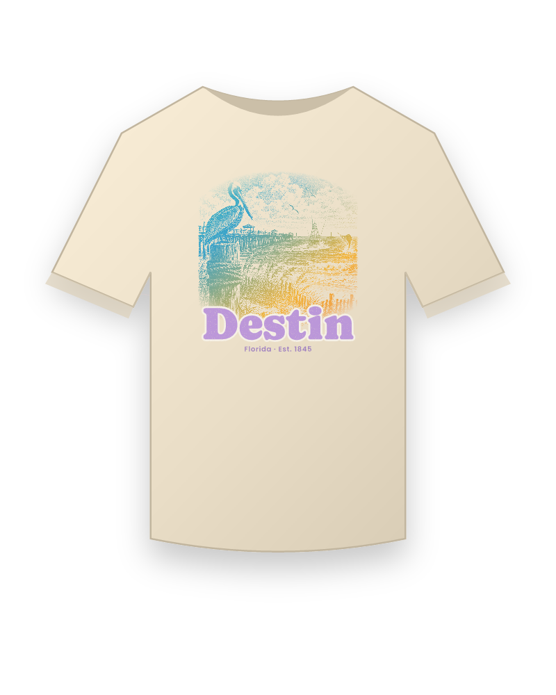 Destin Pier Pelican Classic Tee