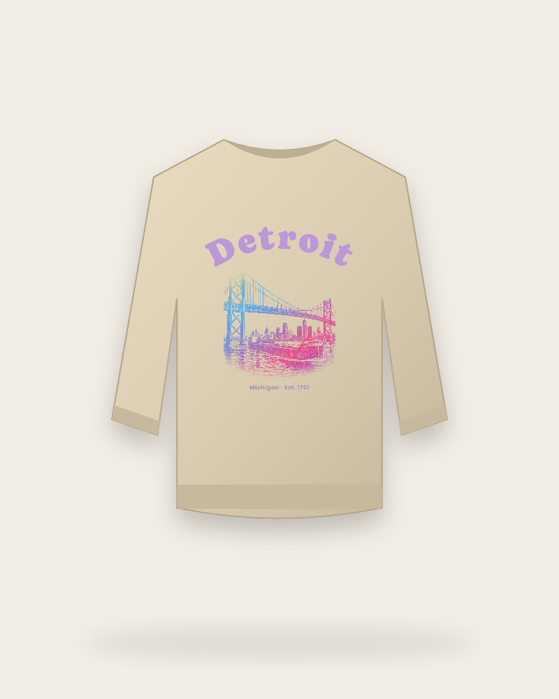Detroit Ambassador Bridge Crewneck Sweatshirt