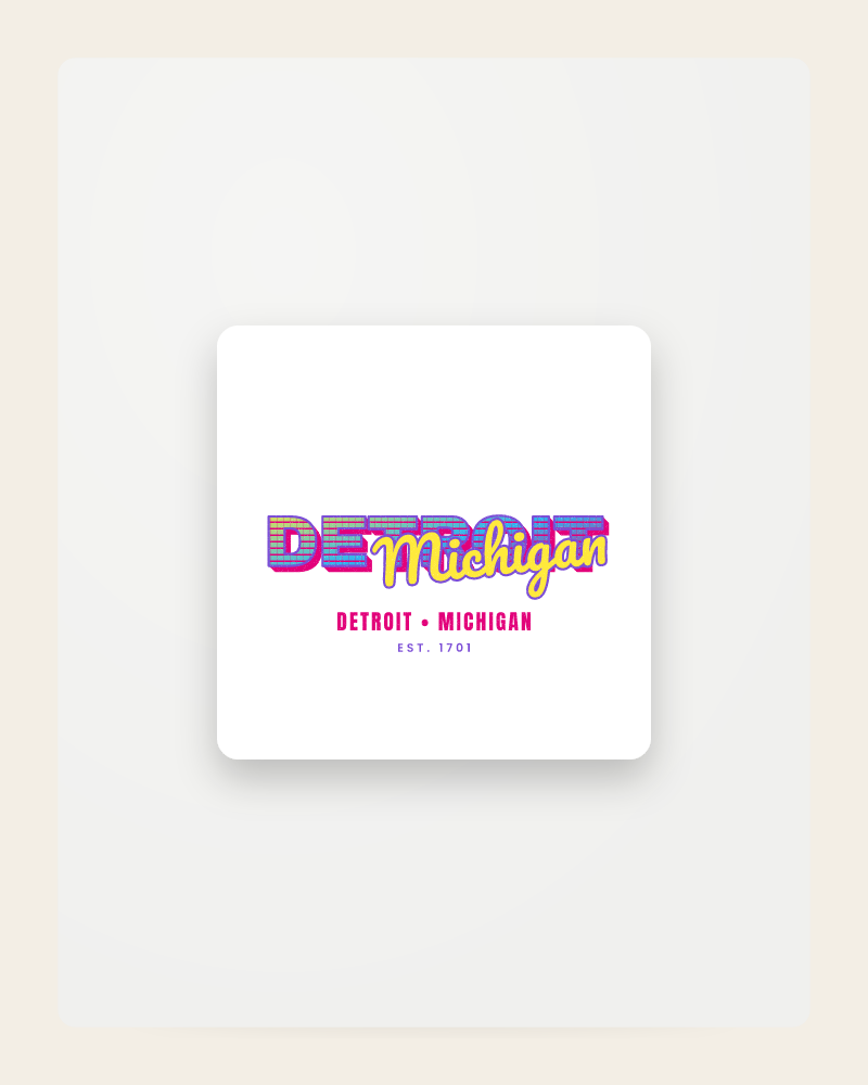 Detroit Music TV Fridge Magnet