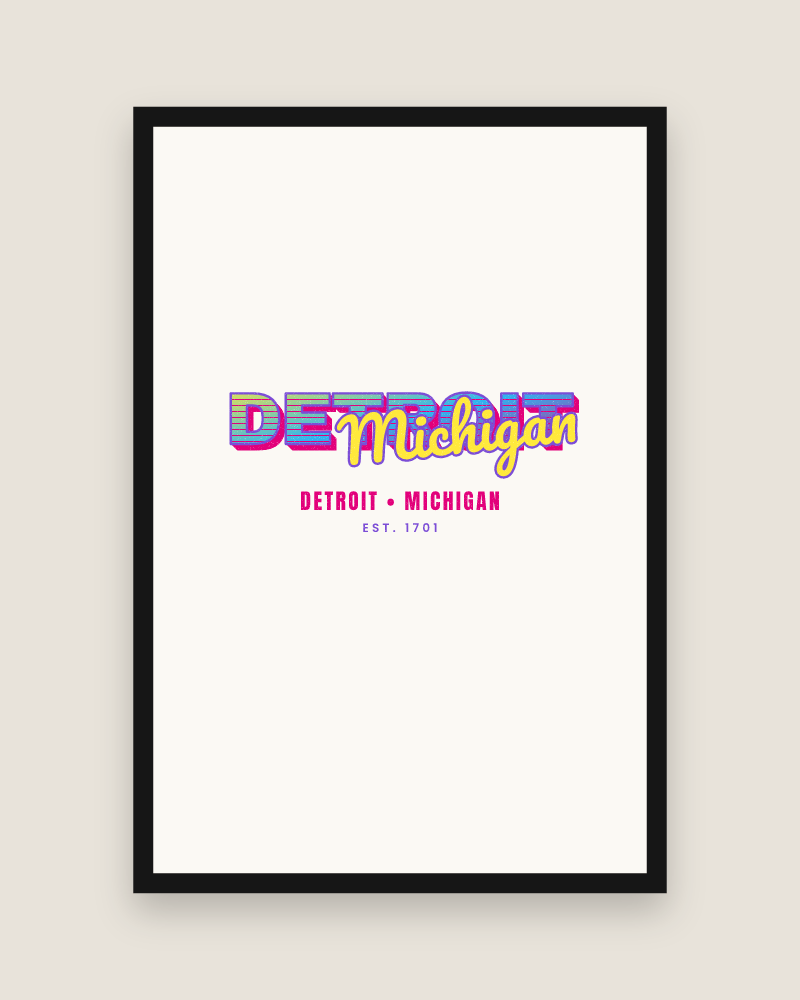 Detroit Music TV Matte Poster