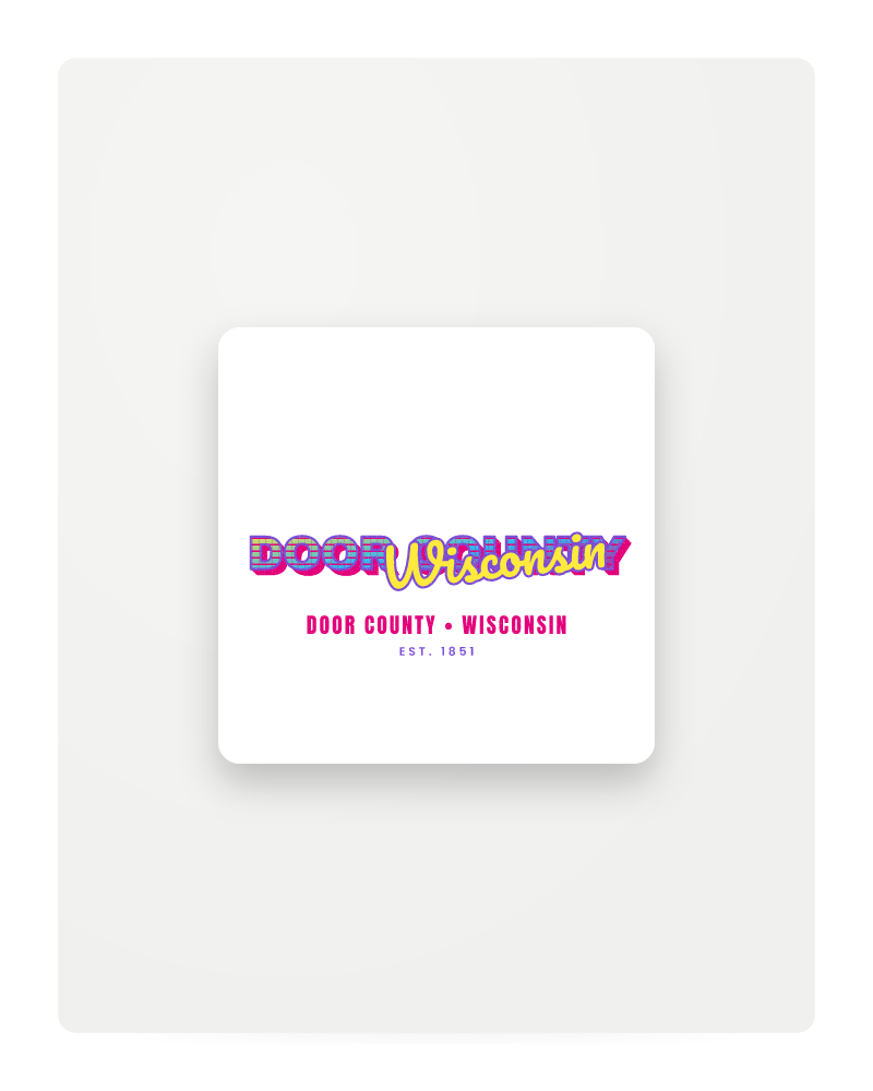 Door County Music TV Fridge Magnet