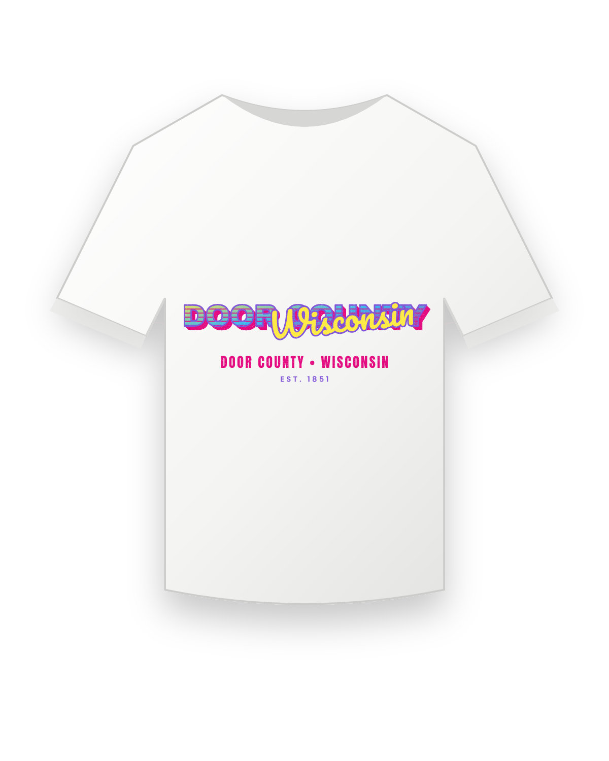 Door County Music TV Youth Tee in White
