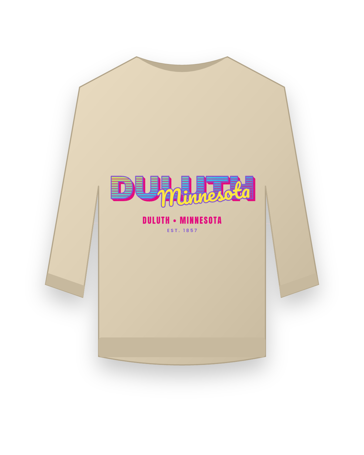 Duluth Music TV Crewneck Sweatshirt in Sand