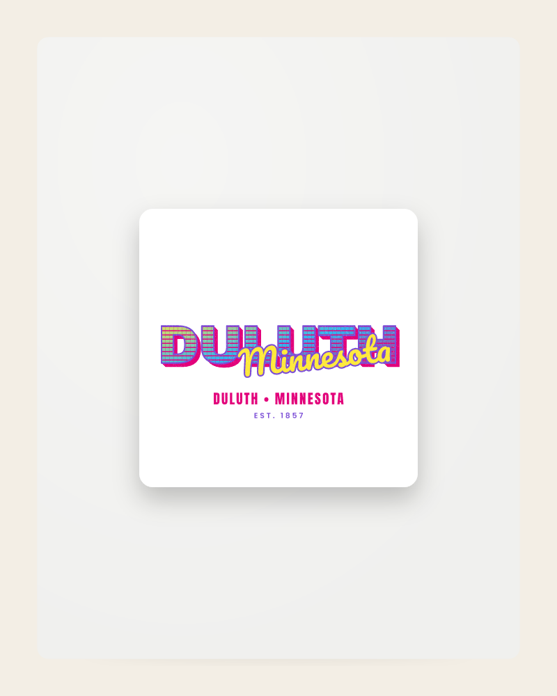 Duluth Music TV Fridge Magnet