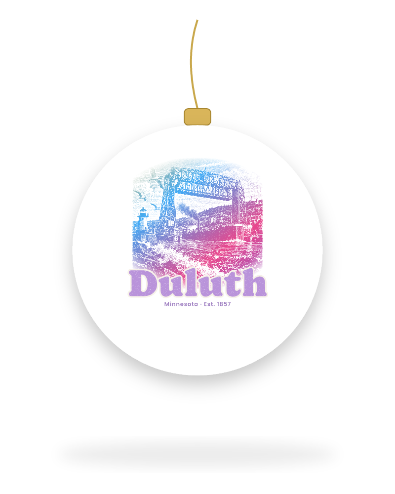 Duluth Lift Bridge Ceramic Ornament