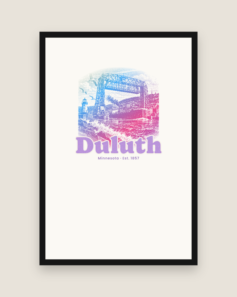 Duluth Lift Bridge Matte Poster