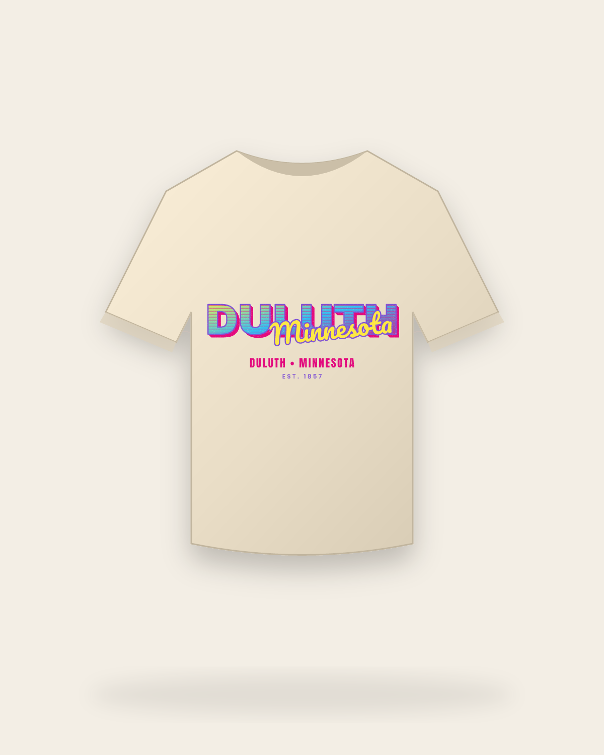 Duluth Music TV Classic Tee in Natural