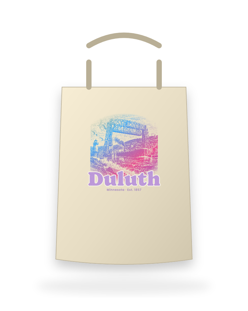 Duluth Lift Bridge Canvas Tote