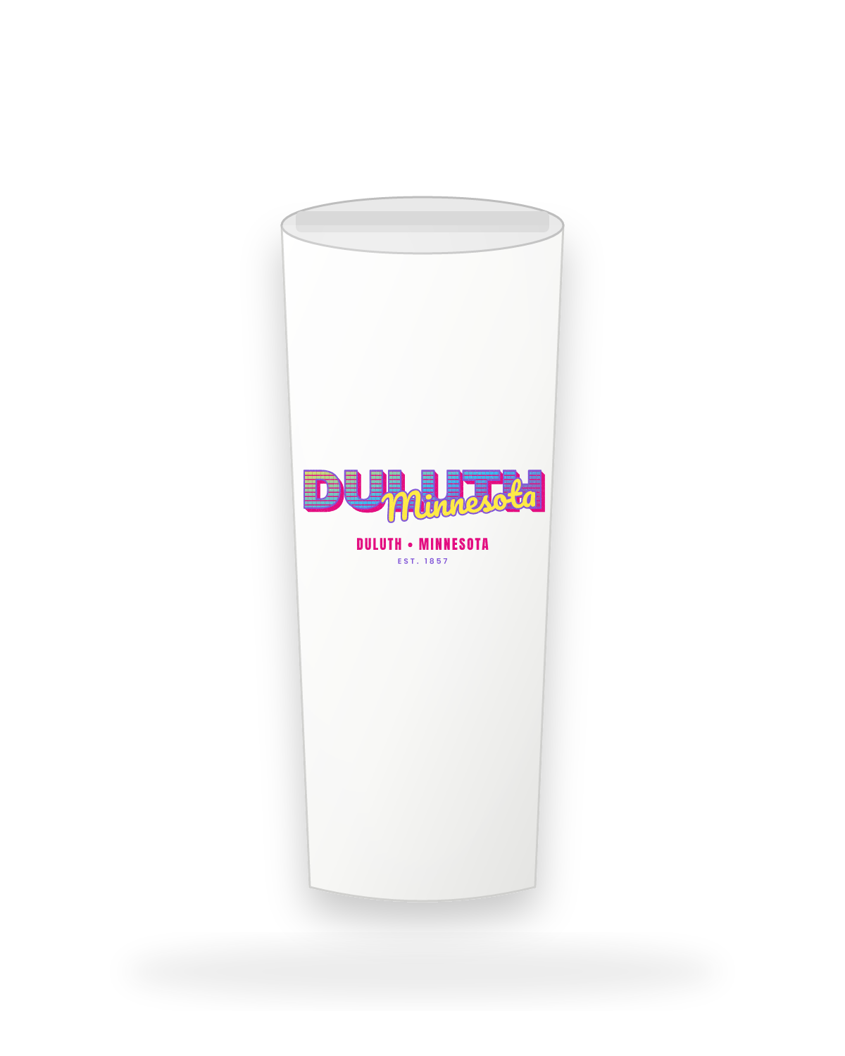 Duluth Music TV Insulated Tumbler 20oz in White