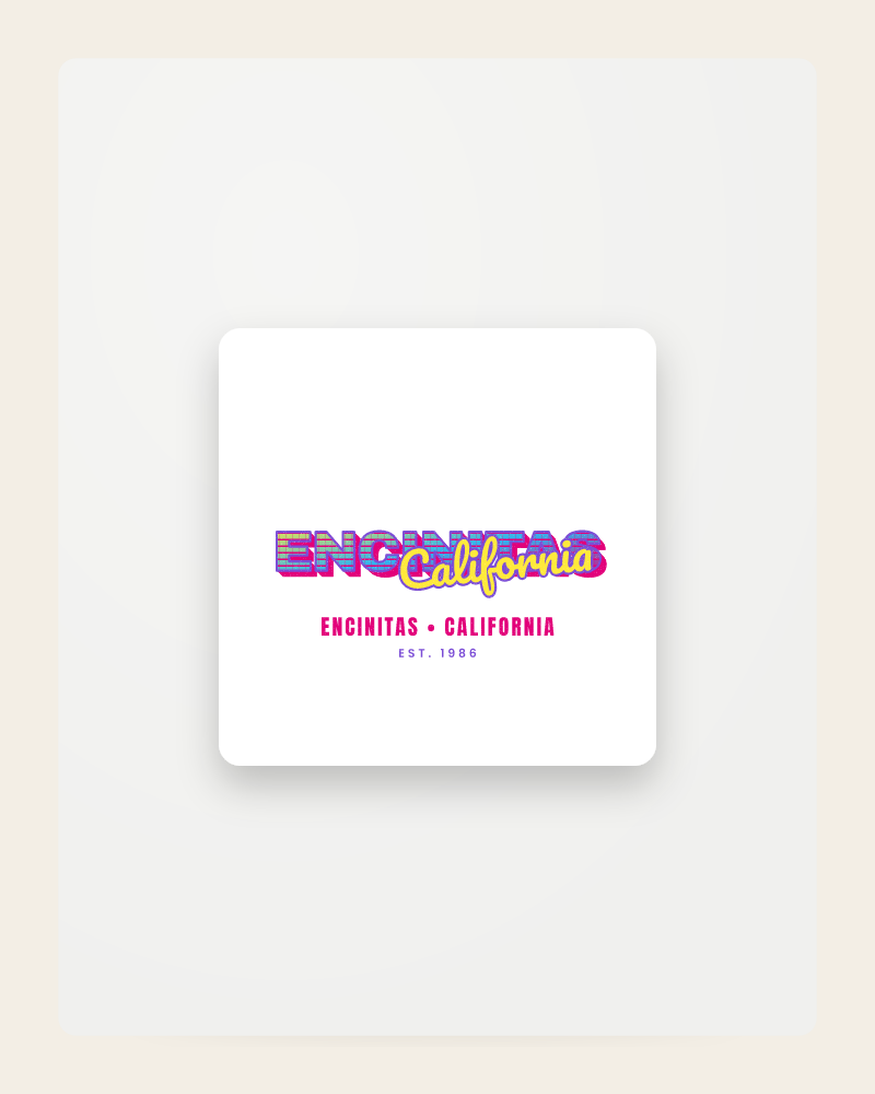 Encinitas Music TV Fridge Magnet