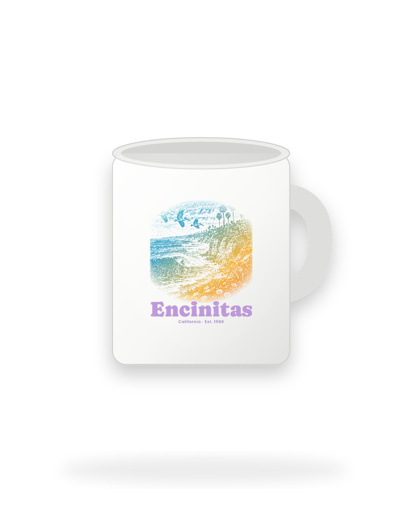 Encinitas Reef Break Ceramic Mug 11oz