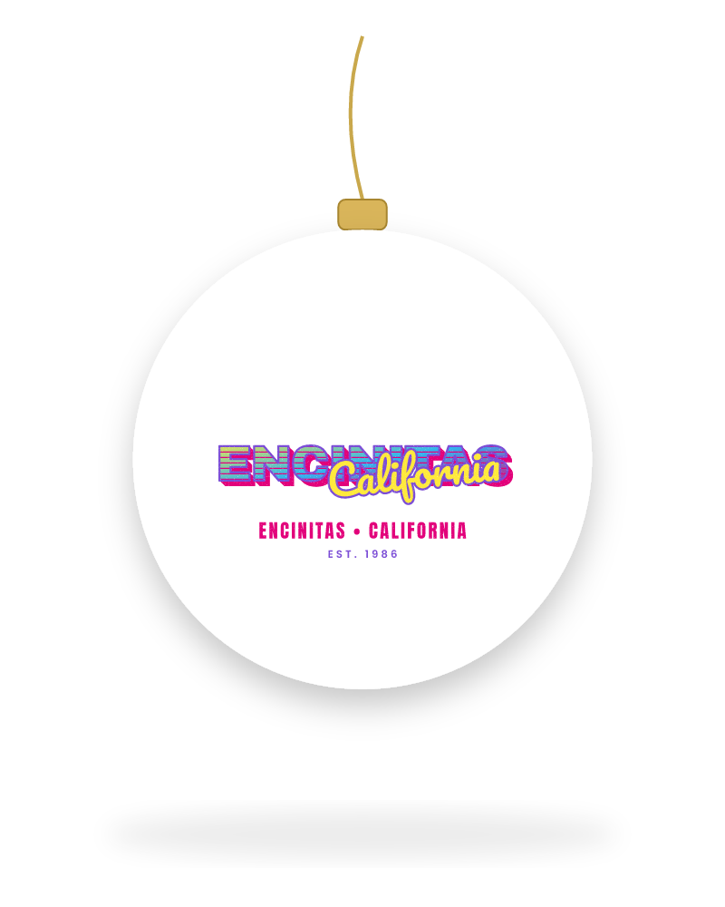 Encinitas Music TV Ceramic Ornament