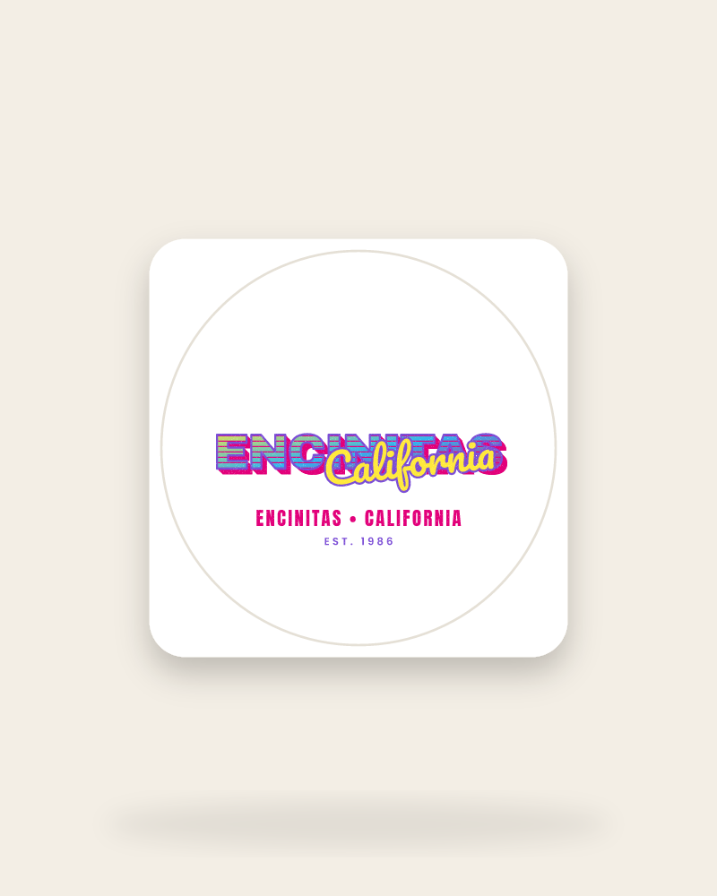 Encinitas Music TV Kiss-Cut Sticker
