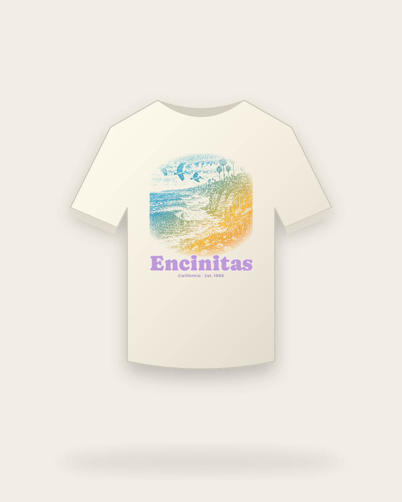 Encinitas Reef Break Vintage Wash Tee