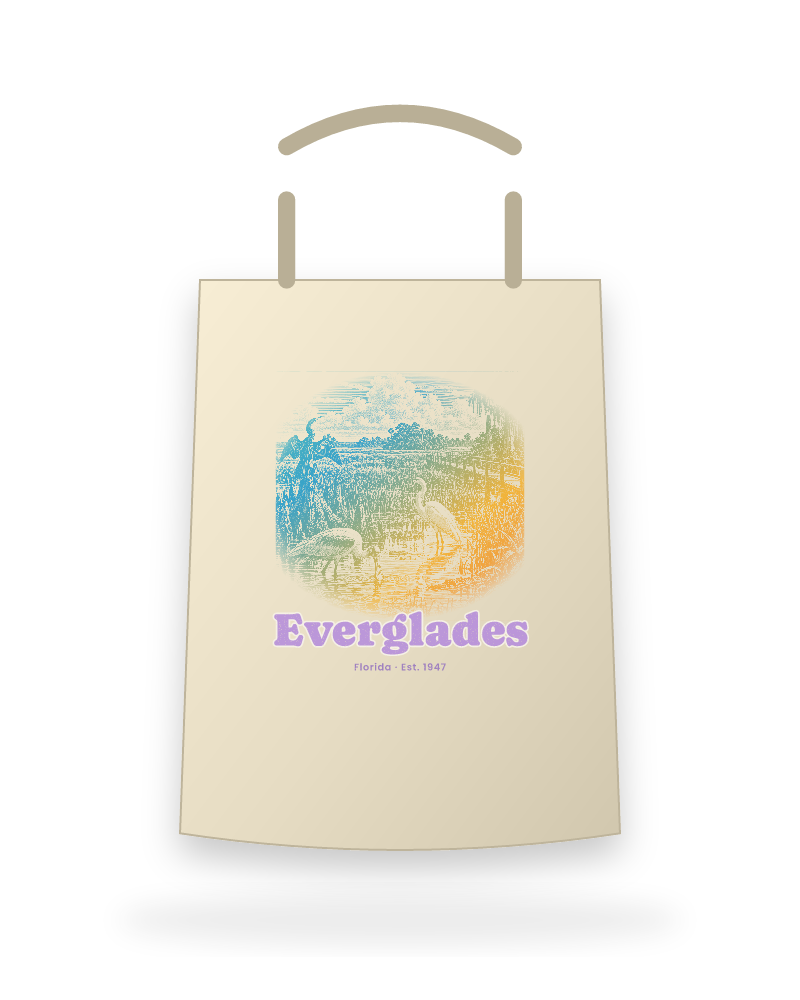 Everglades Wading Birds Canvas Tote