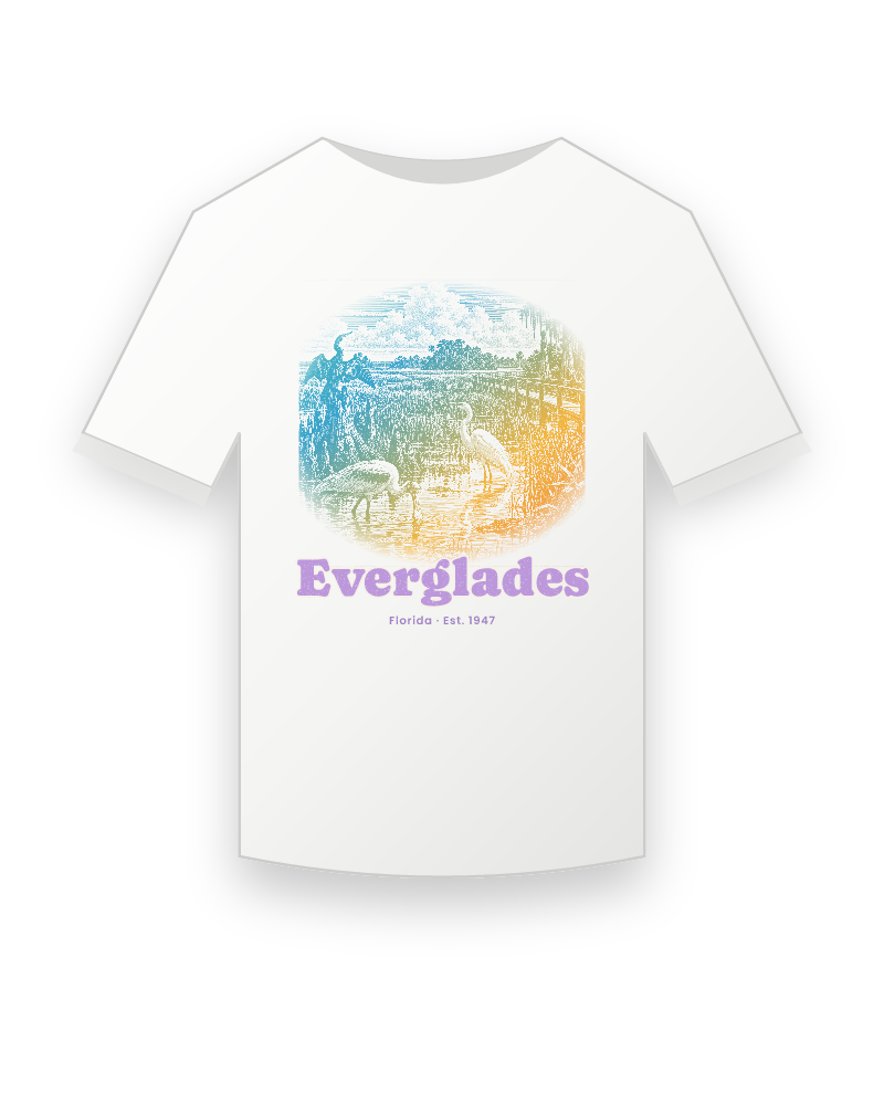 Everglades Wading Birds Youth Tee