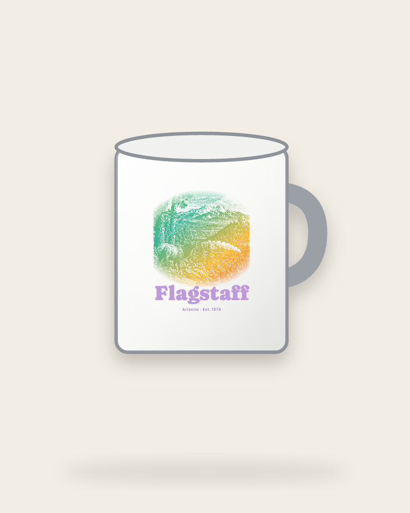 Flagstaff Ponderosa Elk Enamel Camp Mug