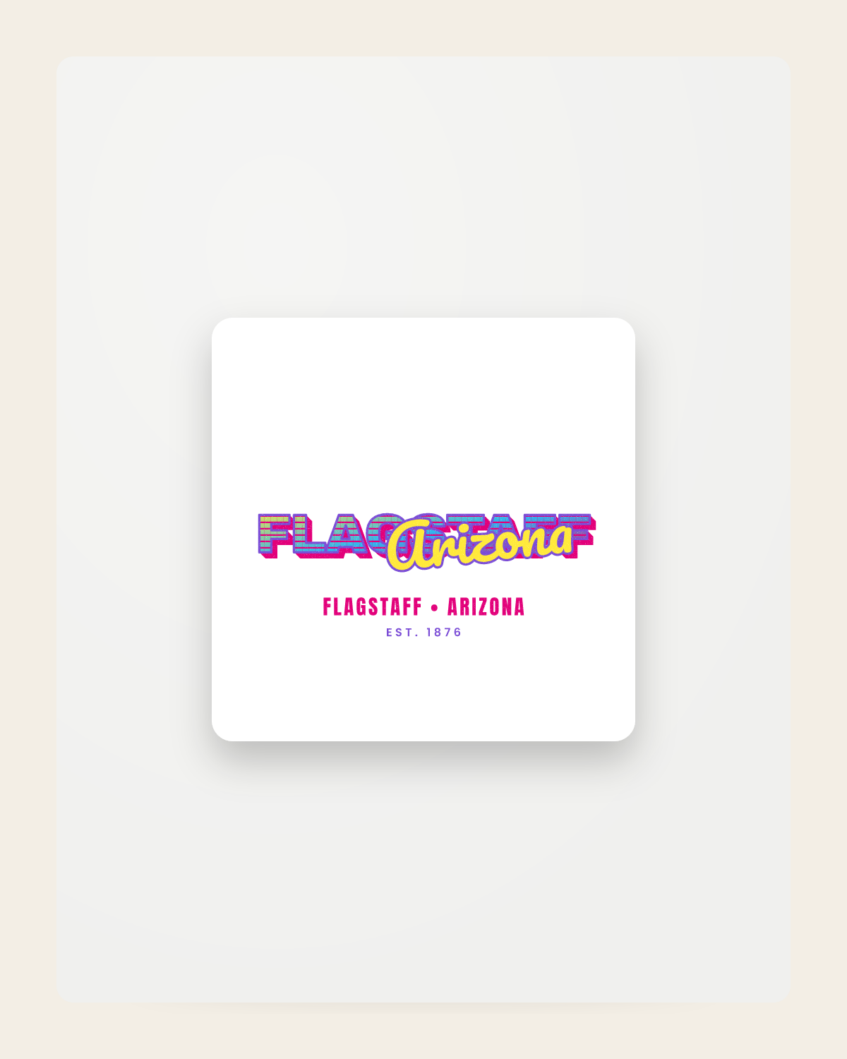 Flagstaff Music TV Fridge Magnet in White
