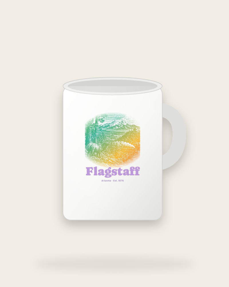 Flagstaff Ponderosa Elk Ceramic Mug 15oz